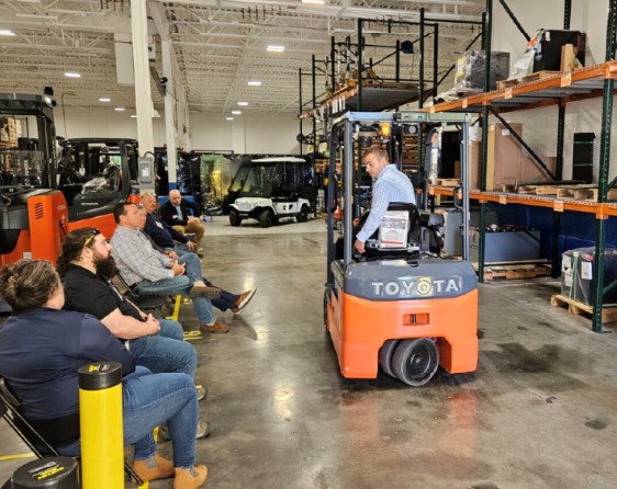 Forklift training