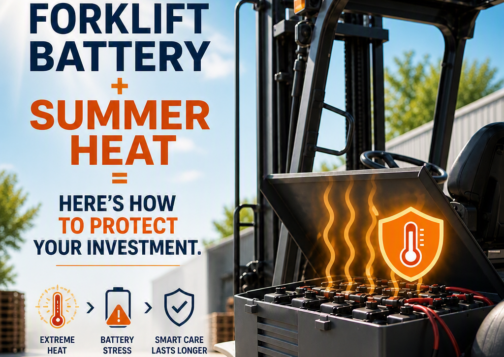 Forklift Battery+Summer Heat Blog Image