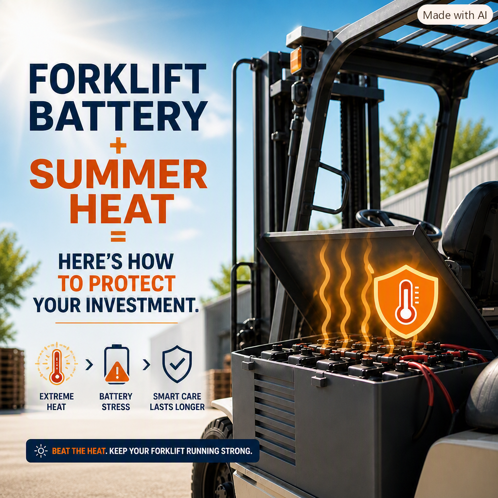 Forklift Battery+Summer Heat Blog Image